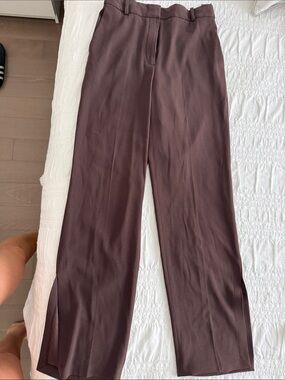Aritizia Wide Leg Brown Trousers